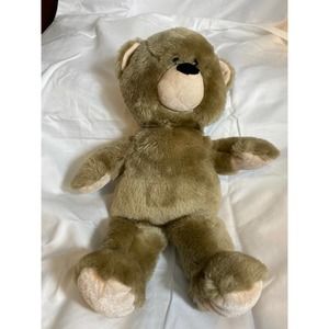 Steven Smith bear beige with pink ears, mouth, hands and feet.  15 inch    B194